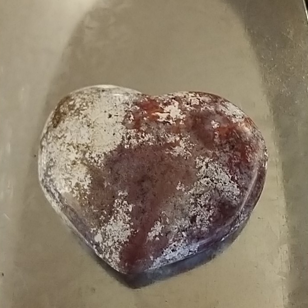 Natural Ocean Jasper Heart